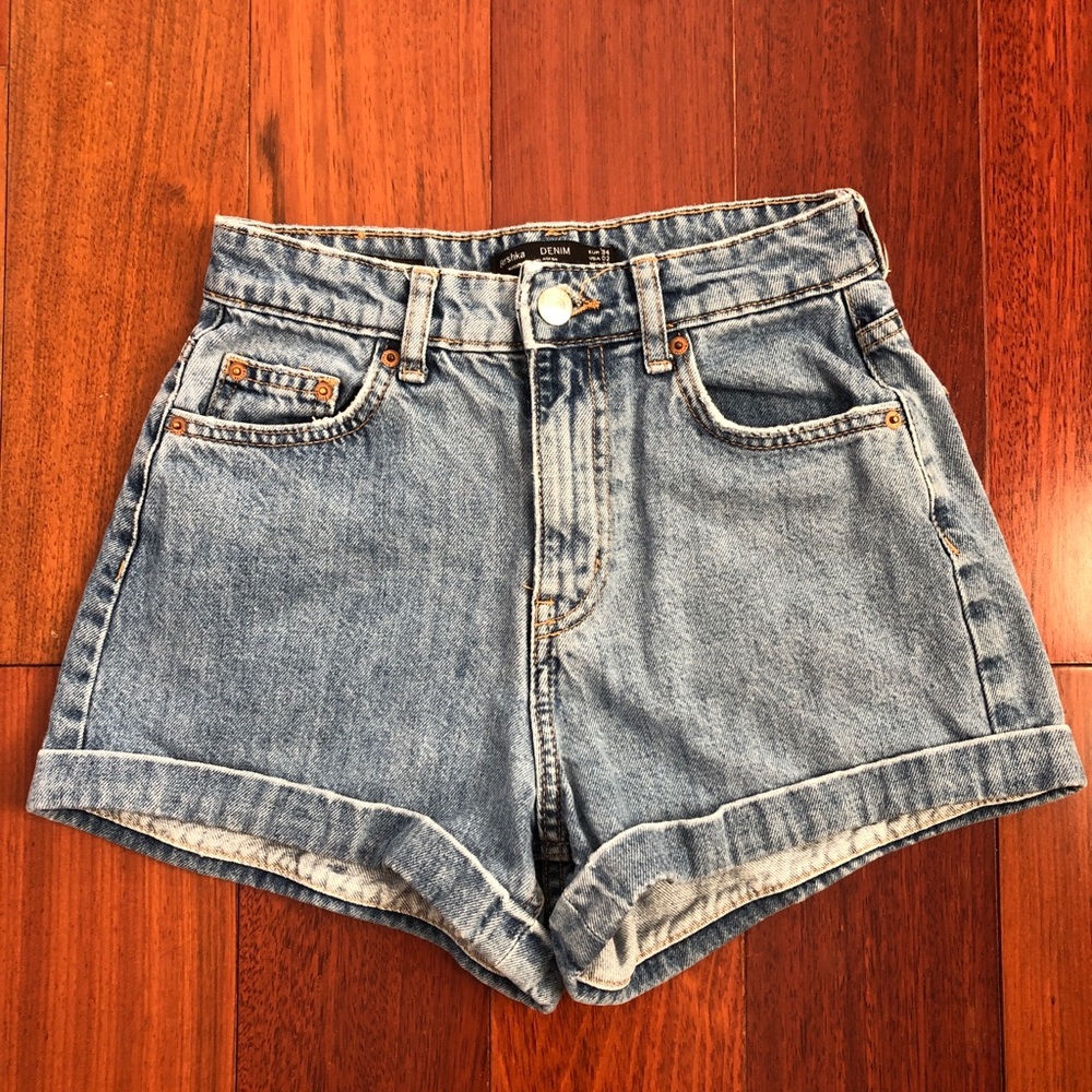 Bershka high waisted shorts